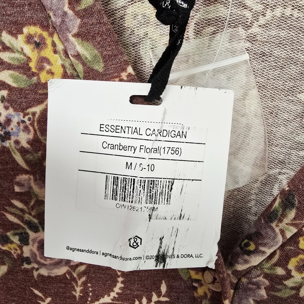 Agnes & Dora Essential Cardigan Size M Western Floral Button Front V-Neck NWT - Picture 10 of 15